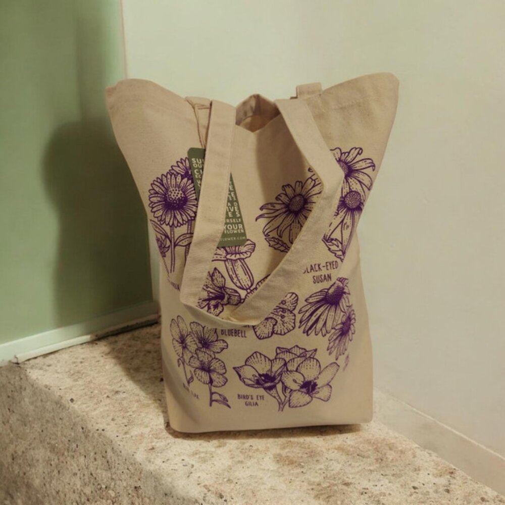 NWT Wildflower Tote Bag